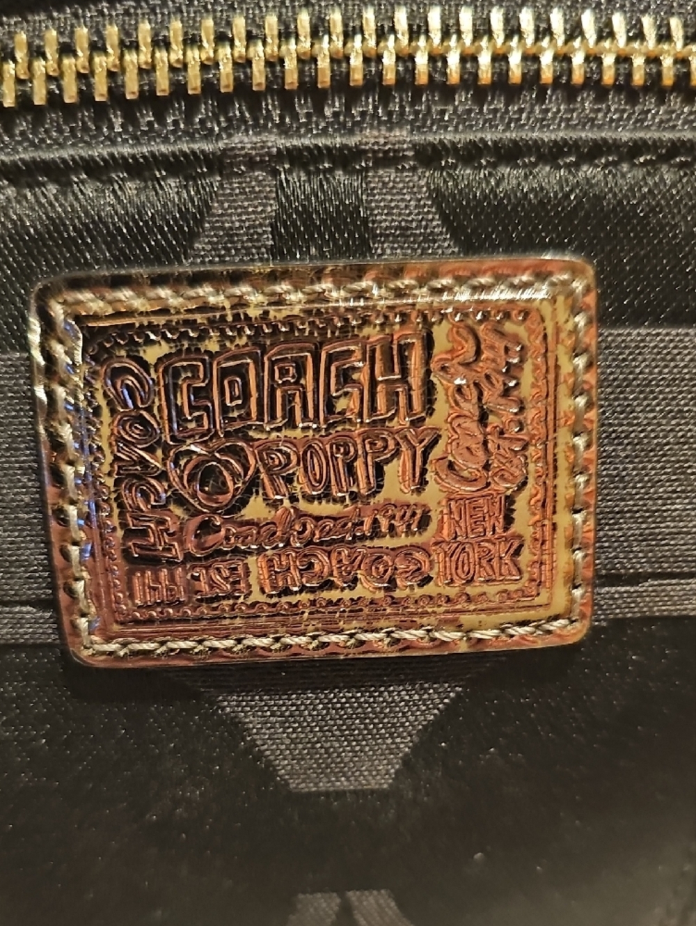 Coach Black Signature Poppy Dome Satchel - Picture 2 of 14